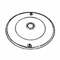 Leviton Electrical Box Cover, Round, Blank 37150/702